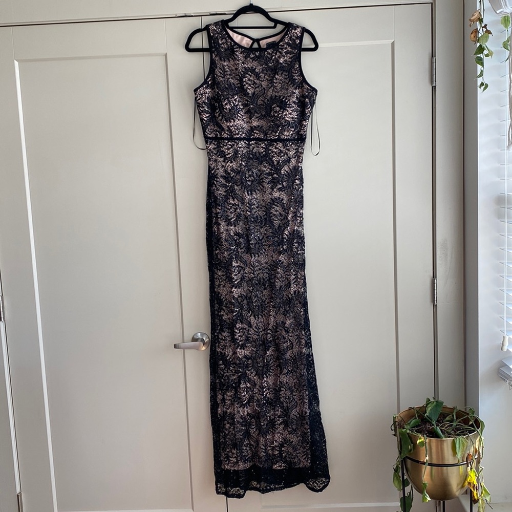 Womens Nightway Black Sequin Dress Size 12